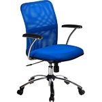 Кресло офисное "Форум" Хром | Синий №23
