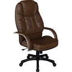 Кресло для руководителя Люкс/LUX-12 Pl | Натуральная перфорированная кожа №723