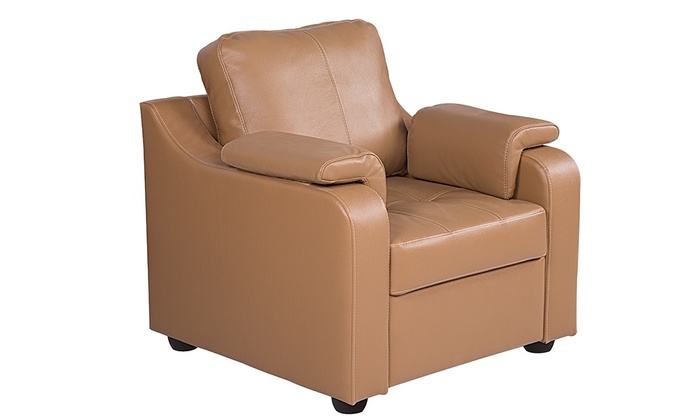 Кресло "Берета" | Натуральная кожа - Bellagio Caramel